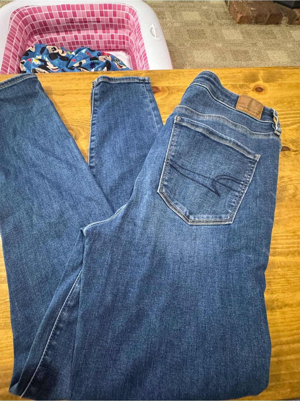 American Eagle Outfitters Women's Skinny Jeans - Medium Blue Wash